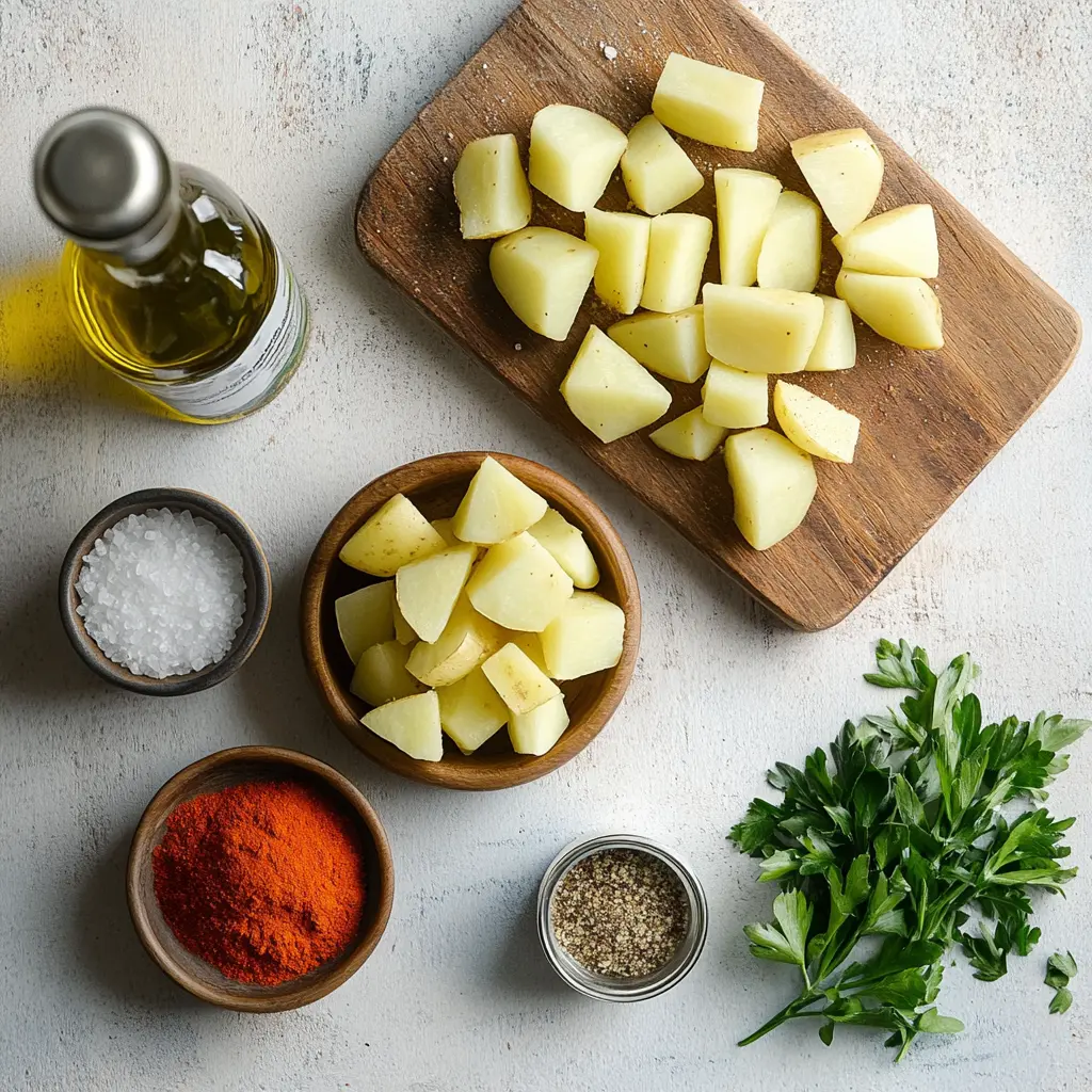 Easy Air Fryer Diced Potatoes: Delicious Recipe Ideas 5 EASY AIR FRYER DICED POTATOES golden crispy herbs olive oil glass of water