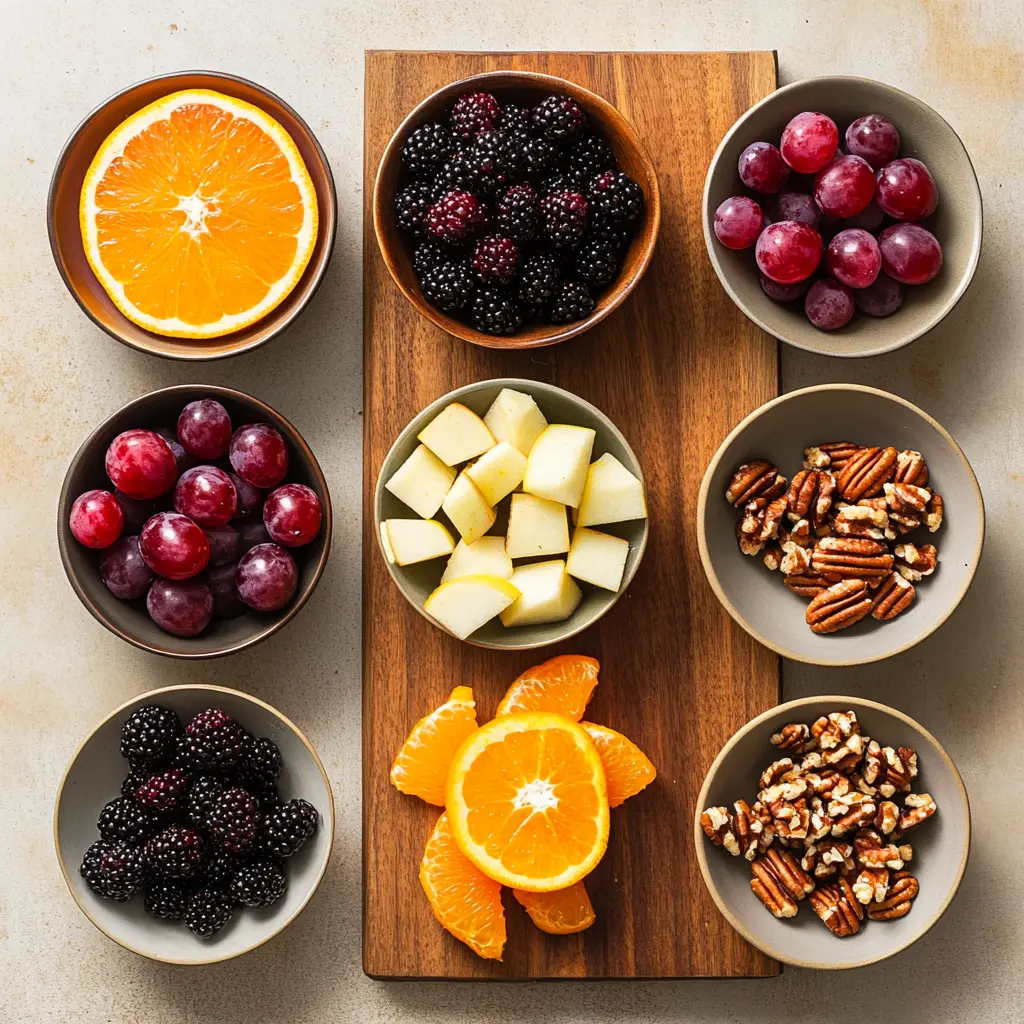 Fall Fruit Salad: Delicious and Simple Recipe 5 FALL FRUIT SALAD centered hero view, clean and uncluttered