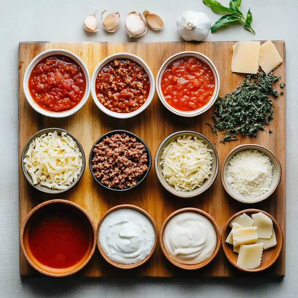 Lasagna Soup: Easy and Irresistible Cozy Recipe 5 LASAGNA SOUP centered hero view, clean and uncluttered