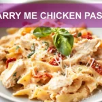 MARRY ME CHICKEN PASTA creamy pasta with shredded chicken sun-dried tomatoes basil in warm glow