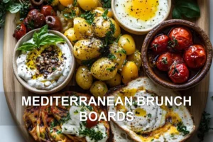 Mediterranean Brunch Boards: Create Delicious Feasts MEDITERRANEAN BRUNCH BOARDS centered hero view, clean and uncluttered