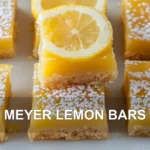 MEYER LEMON BARS centered hero view, clean and uncluttered