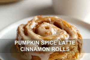 Pumpkin Spice Latte Cinnamon Rolls: Irresistible Recipe Secrets PUMPKIN SPICE LATTE CINNAMON ROLLS centered hero view, clean and uncluttered