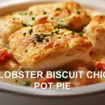 RED LOBSTER BISCUIT CHICKEN POT PIE centered hero view, clean and uncluttered
