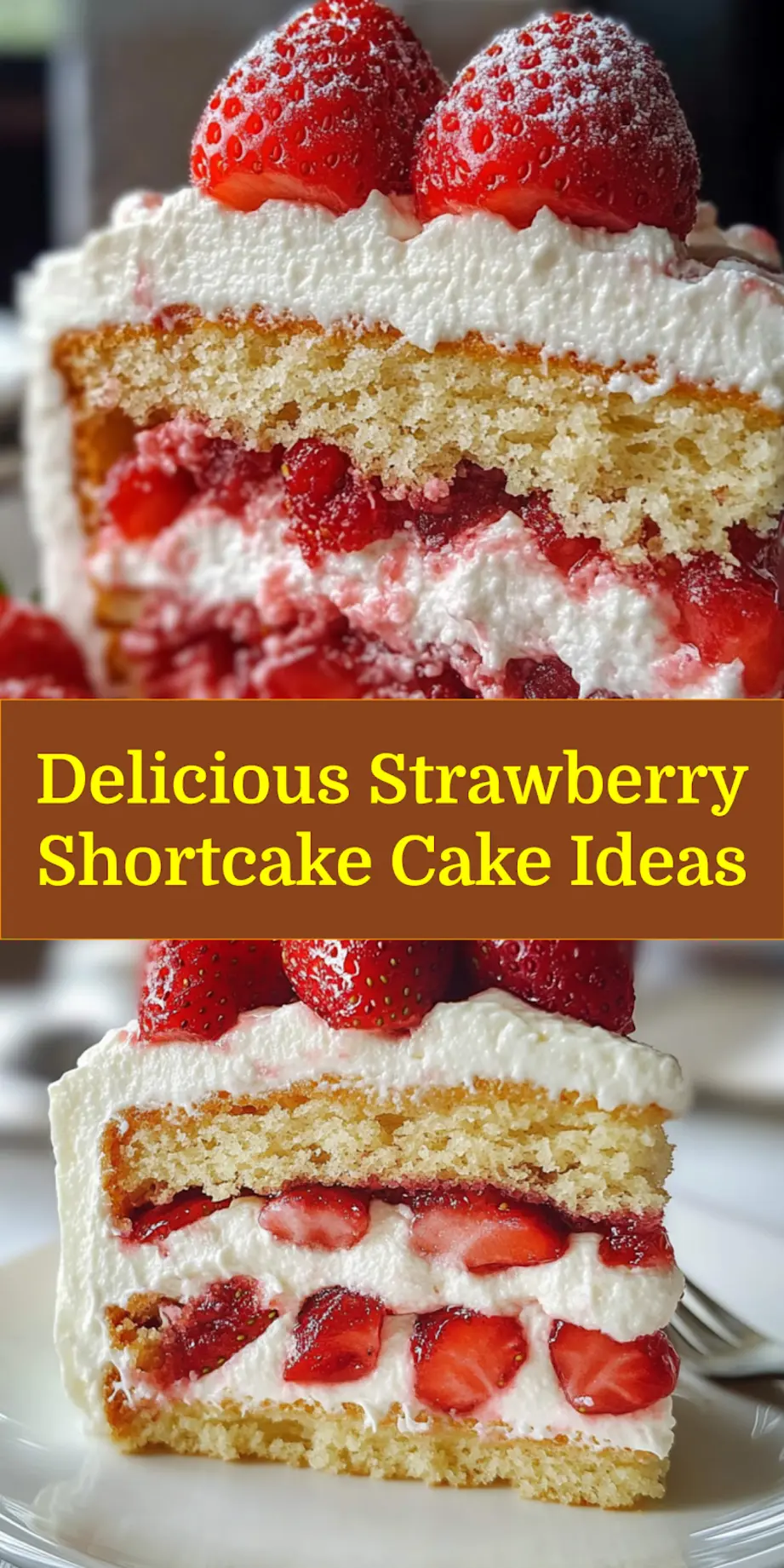 Strawberry Shortcake Cake: The Ultimate Delicious Party Treat 6 STRAWBERRY SHORTCAKE CAKE centered hero view, clean and uncluttered_pin