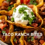 TACO RANCH BITES centered hero view, clean and uncluttered