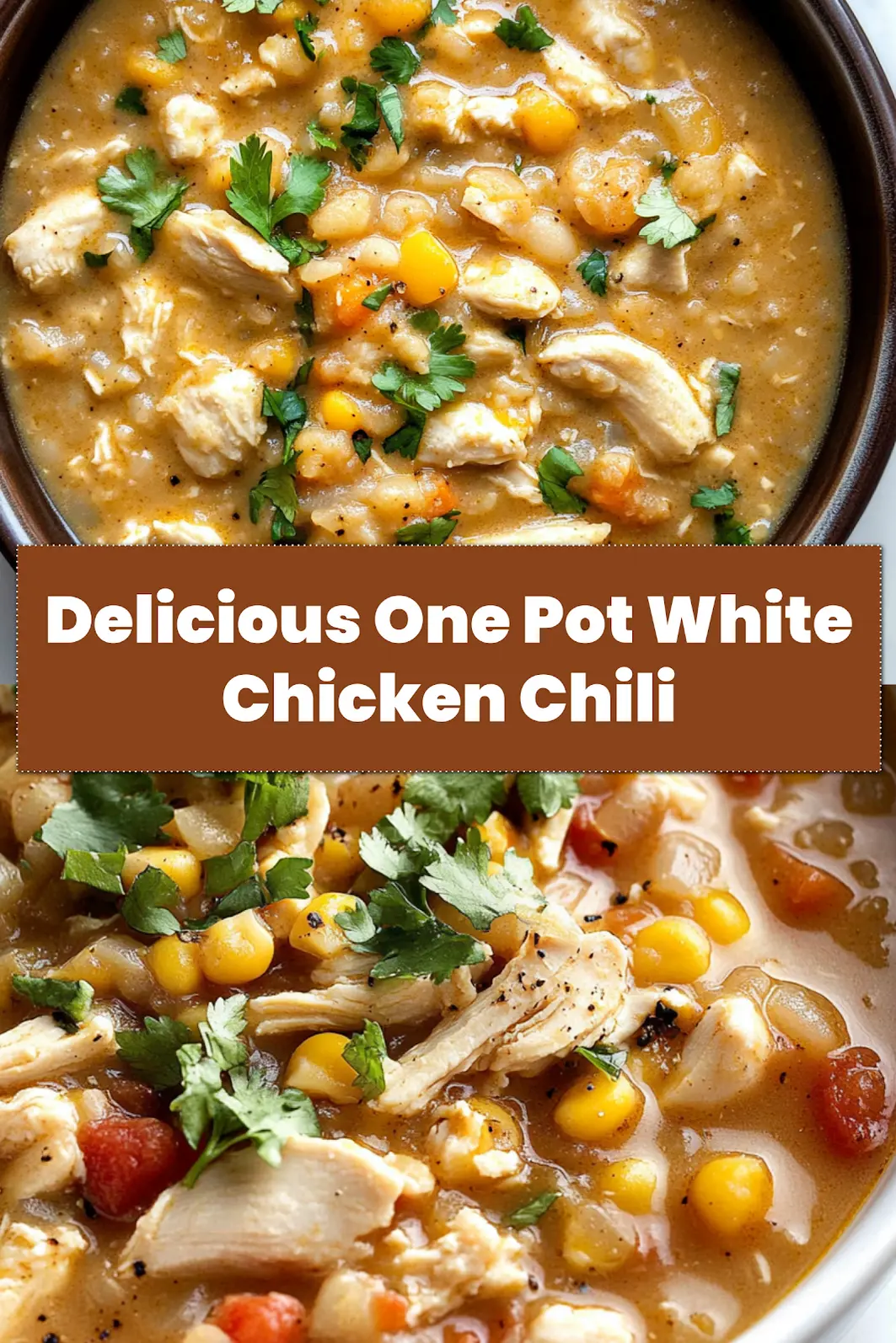 WHITE CHICKEN CHILI centered hero view, clean and uncluttered_pin