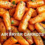AIR FRYER CARROTS centered hero view, clean and uncluttered
