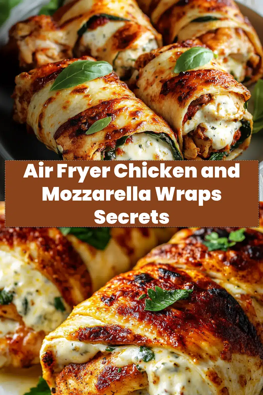 Air Fryer Chicken And Mozzarella Wraps: Easy Delicious Recipe 7 Delicious Air Fryer Chicken and Mozzarella Wraps, perfect for a Pinterest recipe save