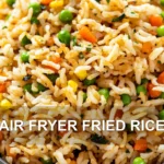 AIR FRYER FRIED RICE centered hero view, clean and uncluttered