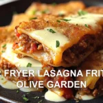 AIR FRYER LASAGNA FRITTA OLIVE GARDEN centered hero view, clean and uncluttered