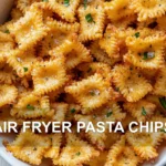 AIR FRYER PASTA CHIPS centered hero view, clean and uncluttered