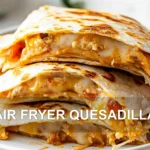 AIR FRYER QUESADILLA centered hero view, clean and uncluttered