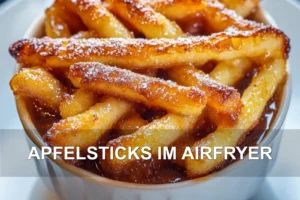 APFELSTICKS IM AIRFRYER centered hero view, clean and uncluttered