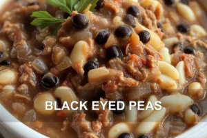 BLACK EYED PEAS centered hero view, clean and uncluttered