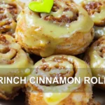 GRINCH CINNAMON ROLLS centered hero view, clean and uncluttered