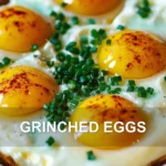 GRINCHED EGGS centered hero view, clean and uncluttered