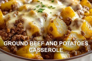 Irresistible Ground Beef and Potatoes Casserole Guide GROUND BEEF AND POTATOES CASSEROLE centered hero view, clean and uncluttered