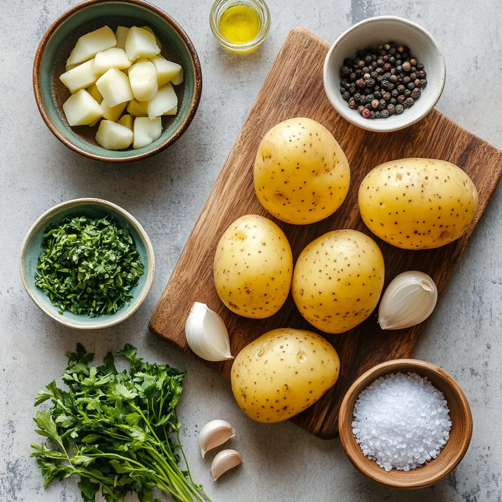 Crispy Air Fryer Baked Potatoes, centered hero shot with warm lighting