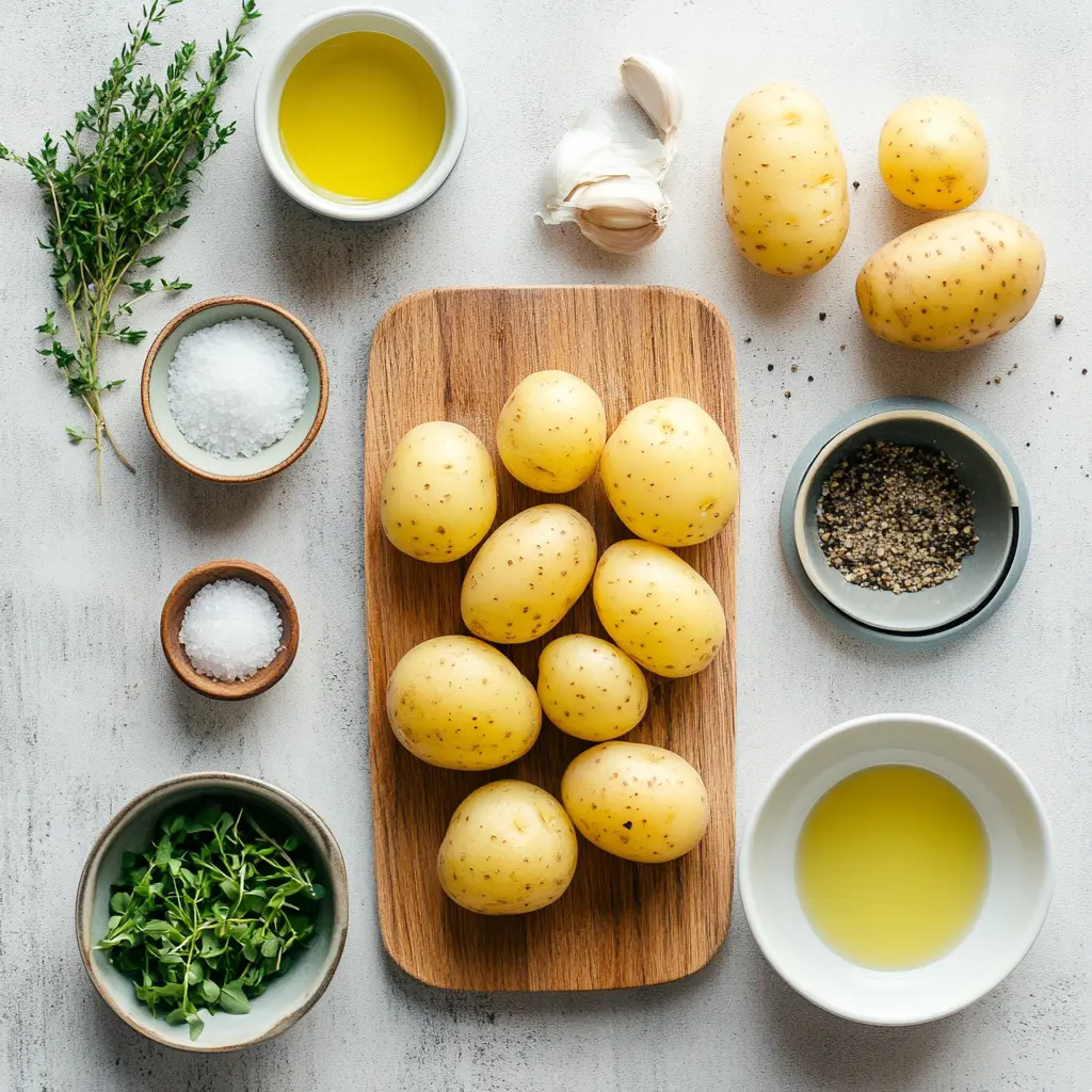 Delicious Air Fryer Potatoes You Must Try 6 AIR FRYER POTATOES centered hero view, clean and uncluttered