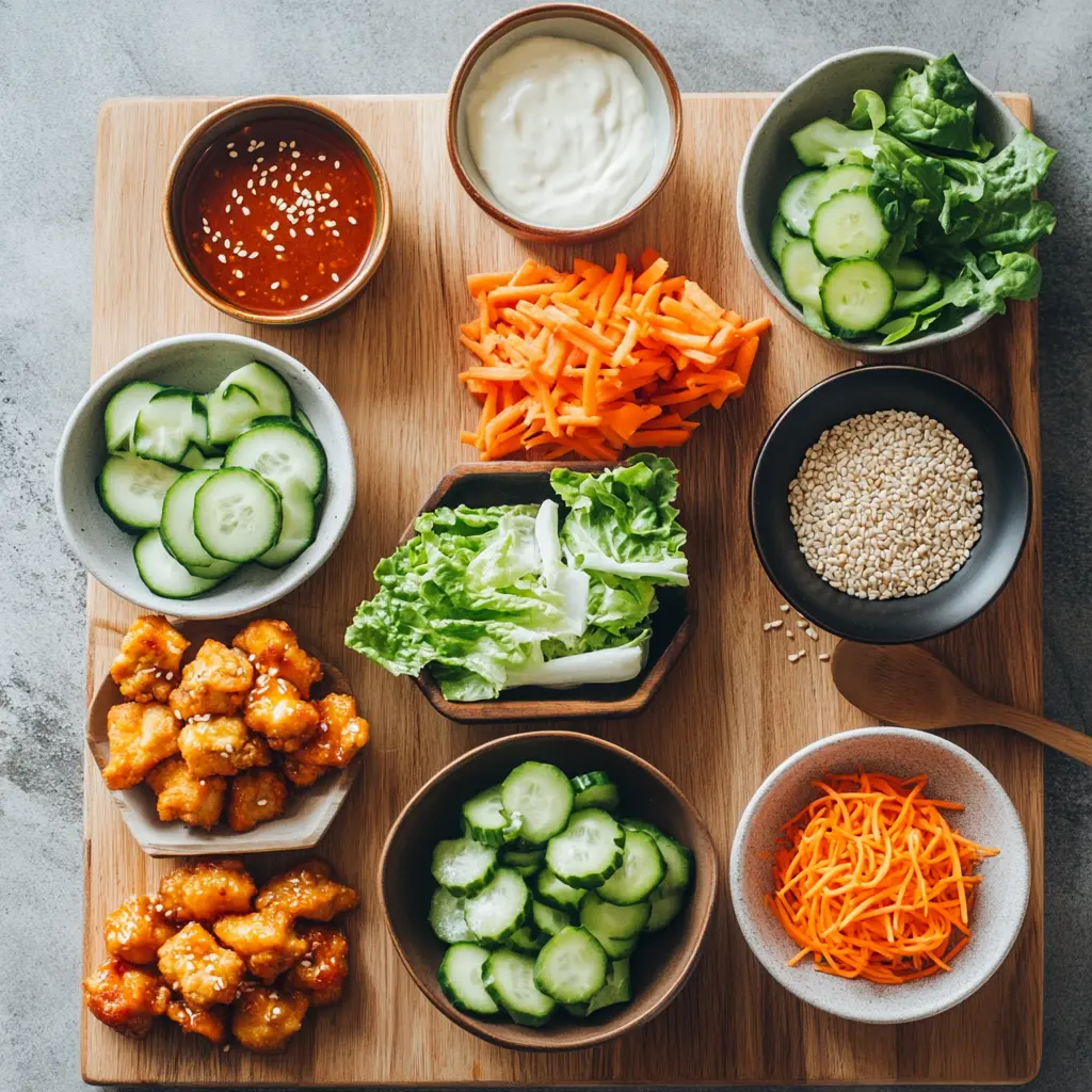 Bang Bang Chicken Bowl Recipe: Quick Delicious Dinner 5 BANG BANG CHICKEN BOWL RECIPE centered hero view, clean and uncluttered