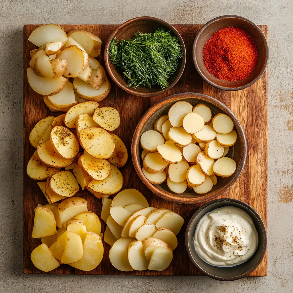 Easy Air Fryer Sliced Potatoes Crispy Delight Recipe 6 Golden, crispy easy air fryer sliced potatoes in a bowl, ready to serve