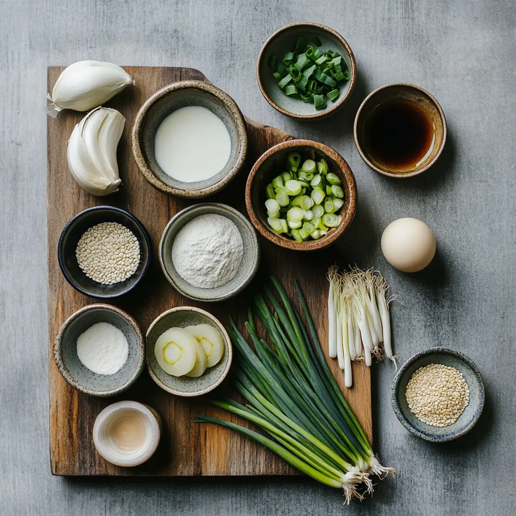 Pajeon Korean Scallion Pancake Simply Delicious to Make 6 PAJEON KOREAN SCALLION PANCAKE centered hero view, clean and uncluttered