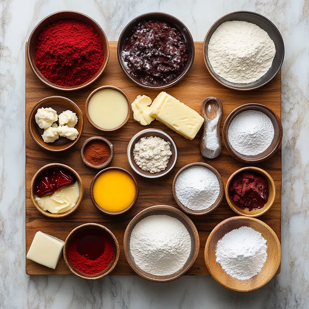 RED VELVET CUPCAKE COOKIES centered hero view, clean and uncluttered