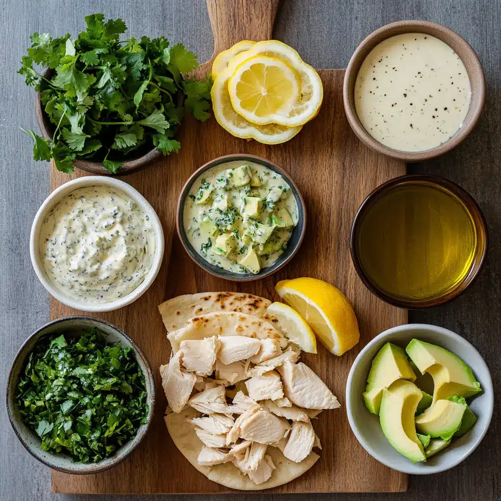 Sheet Pan Chicken Pitas with Herby Ranch - Easy and Delicious 6 SHEET PAN CHICKEN PITAS WITH HERBY RANCH centered hero view, clean and uncluttered