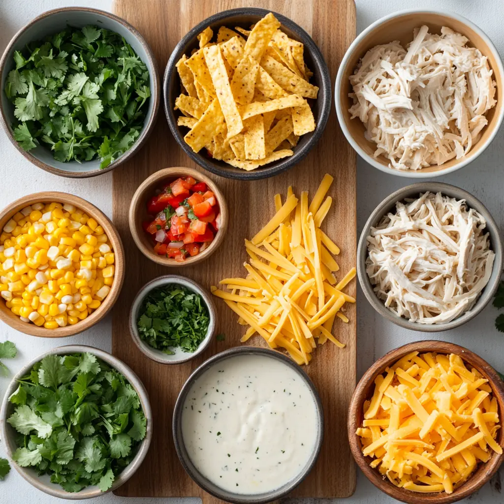 Slow Cooker Creamy Chicken Tortilla Soup Recipe Secrets 5 SLOW COOKER CREAMY CHICKEN TORTILLA SOUP centered hero view, clean and uncluttered