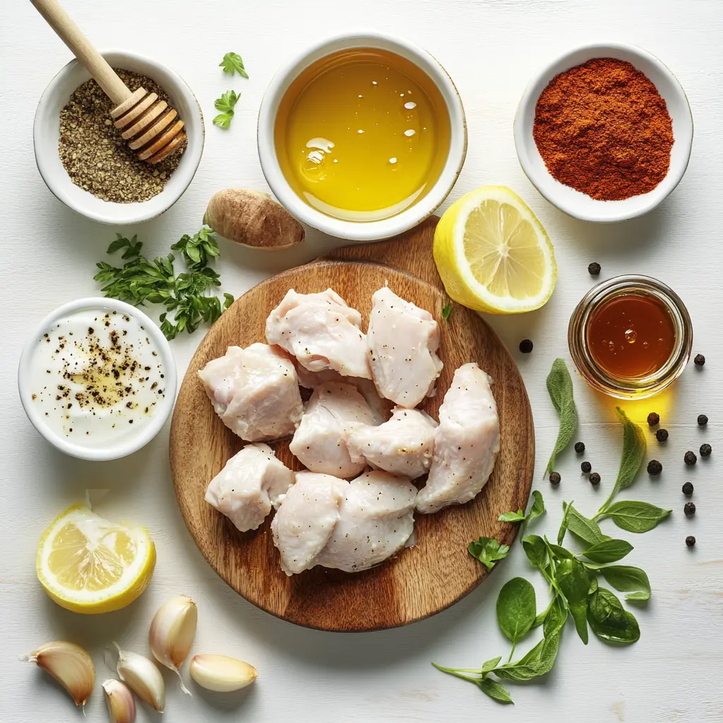 Yogurt Marinated Chicken: Simple Flavorful Delight 6 YOGURT MARINATED CHICKEN centered hero view, clean and uncluttered