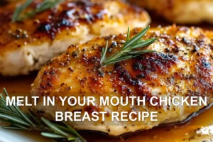MELT IN YOUR MOUTH CHICKEN BREAST RECIPE centered hero view, clean and uncluttered