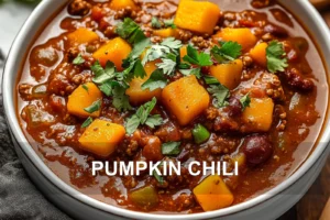 PUMPKIN CHILI centered hero view, clean and uncluttered