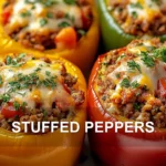 STUFFED PEPPERS centered hero view, clean and uncluttered