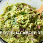 THE BEST GUACAMOLE RECIPE centered hero view, clean and uncluttered
