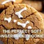 THE PERFECT SOFT GINGERBREAD COOKIES centered hero view, clean and uncluttered