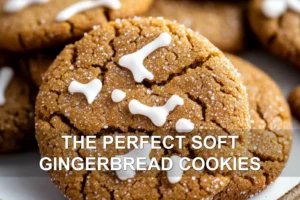 The Perfect Soft Gingerbread Cookies Guaranteed Enjoy THE PERFECT SOFT GINGERBREAD COOKIES centered hero view, clean and uncluttered