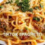 TIKTOK SPAGHETTI centered hero view, clean and uncluttered