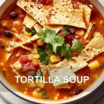TORTILLA SOUP centered hero view, clean and uncluttered