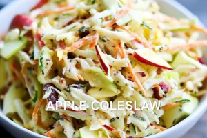 APPLE COLESLAW centered hero view, clean and uncluttered