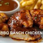 BBQ RANCH CHICKEN centered hero view, clean and uncluttered