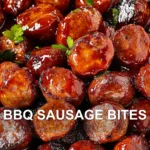 BBQ SAUSAGE BITES centered hero view, clean and uncluttered