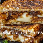 BIRRIA GRILLED CHEESE centered hero view, clean and uncluttered