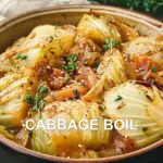 CABBAGE BOIL centered hero view, clean and uncluttered