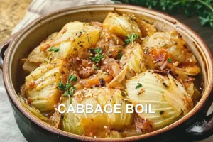 CABBAGE BOIL centered hero view, clean and uncluttered