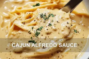 Discover The Secrets of Cajun Alfredo Sauce CAJUN ALFREDO SAUCE centered hero view, clean and uncluttered