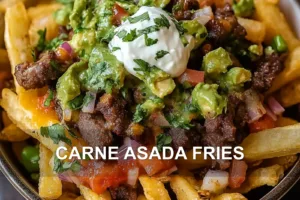 CARNE ASADA FRIES centered hero view, clean and uncluttered