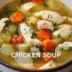 CHICKEN SOUP centered hero view, clean and uncluttered