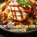 COWBOY BBQ BACON CHEDDAR CHICKEN centered hero view, clean and uncluttered