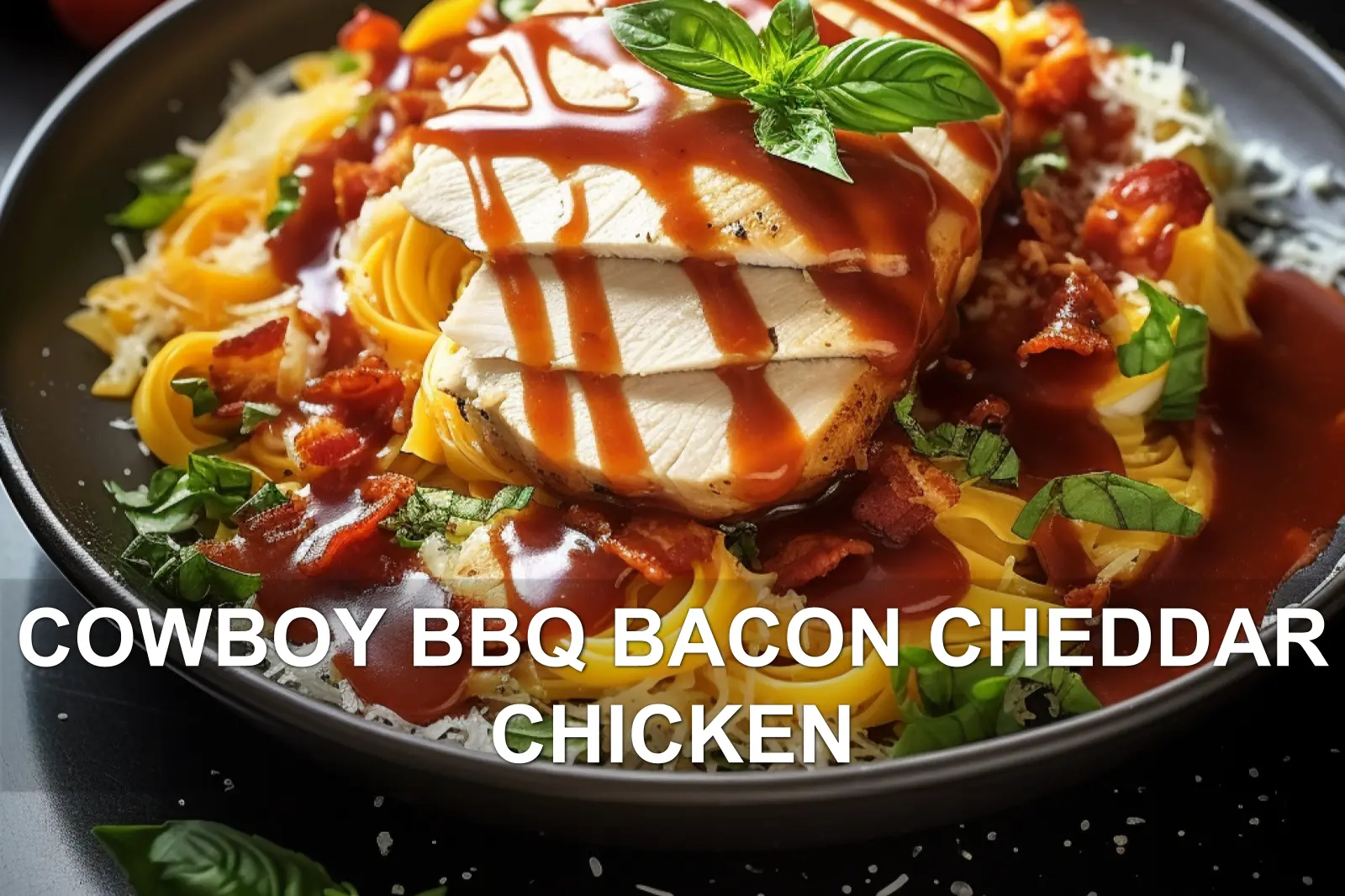Irresistible Cowboy BBQ Bacon Cheddar Chicken Dinner
